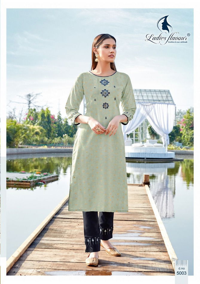 Safari By Ladies Flavour 5001-5004 Kurtis With Bottom Catalog